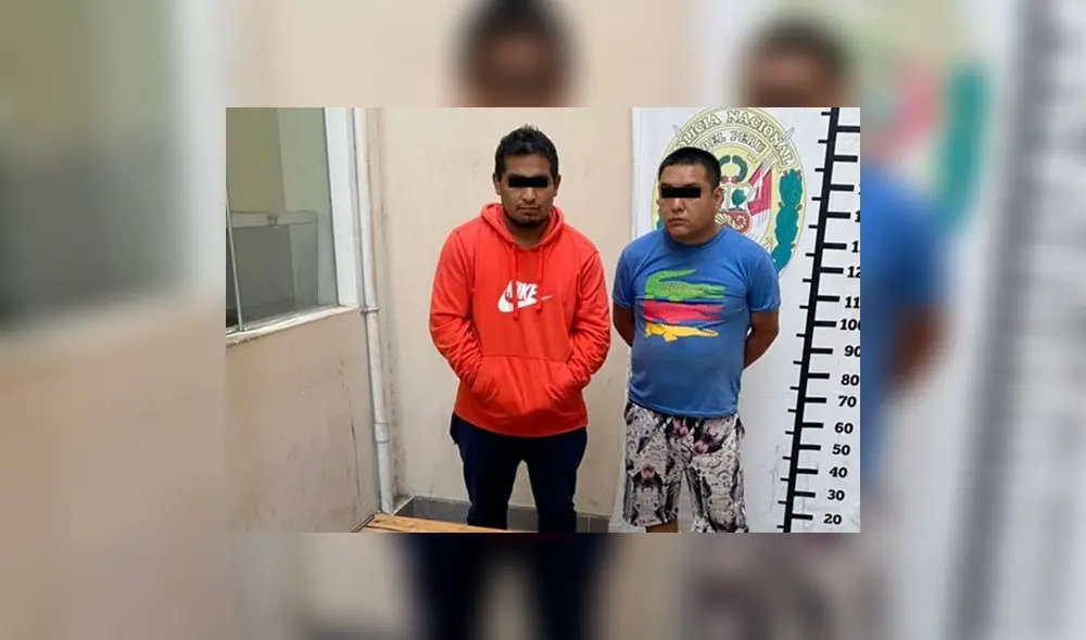 Los sujetos ‘Gato’ y ‘Negracho’ escondían granada en automóvil. Foto: PNP
