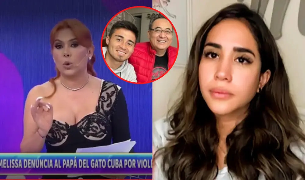 Magaly Medina defiende a Melissa Paredes tras denunciar a su exsuegro Jorge Cuba por violencia psicológica. Foto: Composición LR / Captura ATV / Instagram