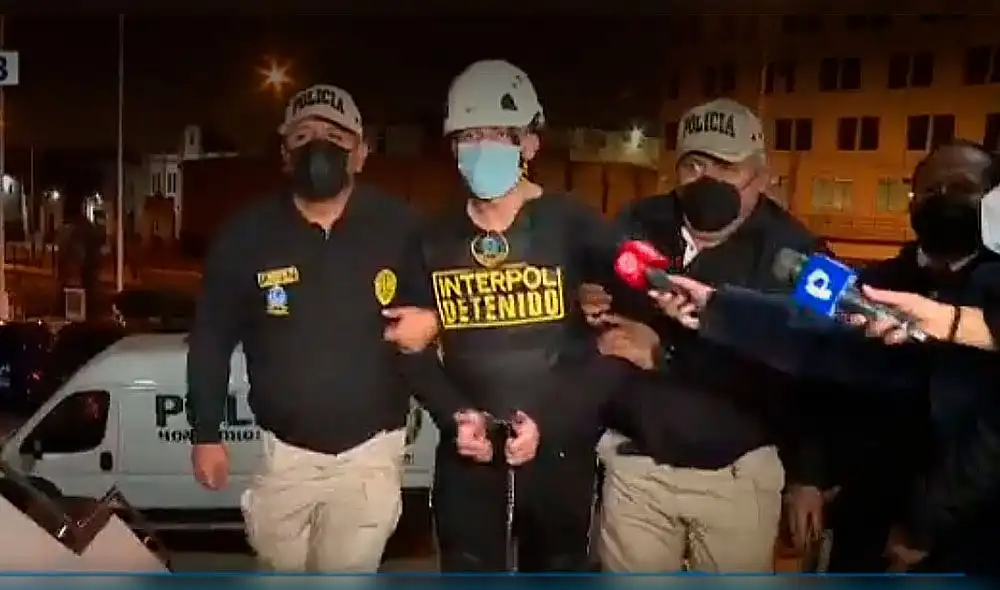 Freddy Xavier Romero Sulbarán, alias ‘Machelo’, llegó al Perú extraditado desde Colombia. Foto: captura video/Canal N