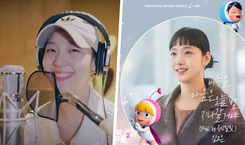 "Dark hearts will pass away tonight" es el primer OST interpretado por Kim Go Eun en solitario. Foto: composición LR/TVING