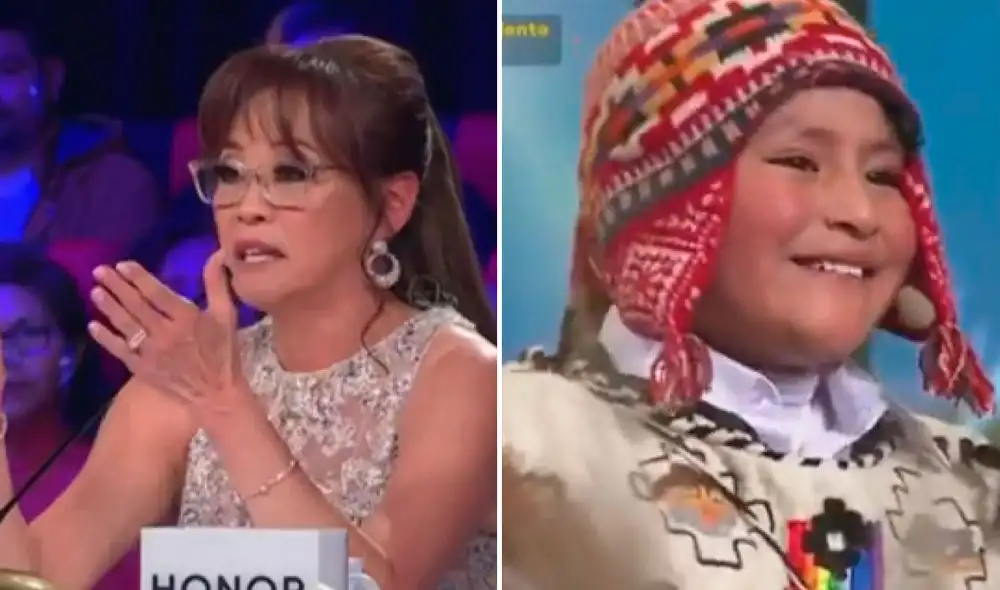 Mimy Succar expresó unas emotivas palabras para el pequeño concursante de "Perú tiene talento". Foto: composición LR/captura Latina TV Mimy Succar expresó unas emotivas palabras para el pequeño concursante de "Perú tiene talento". Foto: composición LR/captura Latina TV