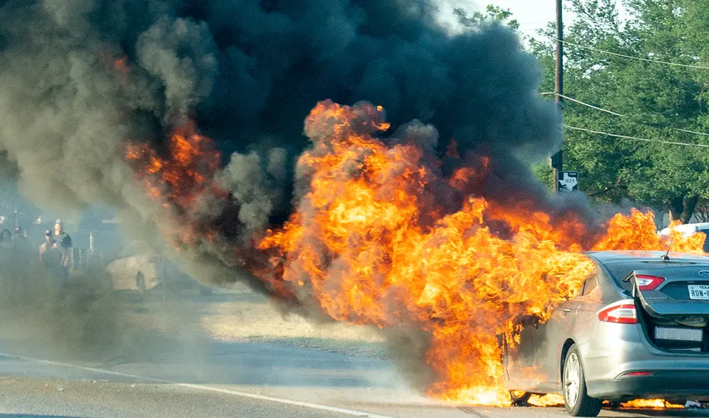 Un choque en cadena en una carretera de la localidad de Montana ha cobrado la vida de al menos 6 personas. Foto:AFP.