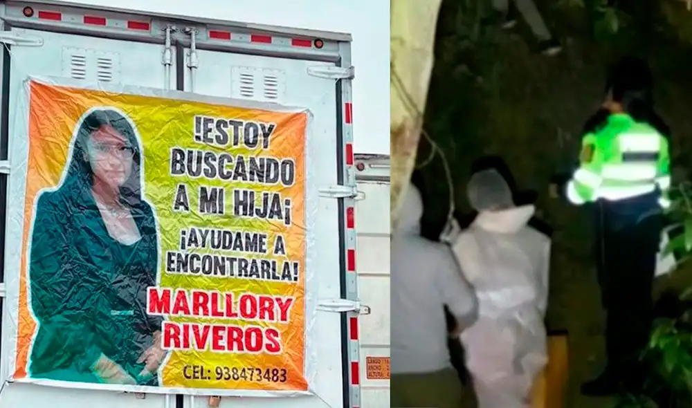 Restos humanos y prendas corresponderían a la universitaria Marllory Riveros. Foto: composición LR Restos humanos y prendas corresponderían a la universitaria Marllory Riveros. Foto: composición LR