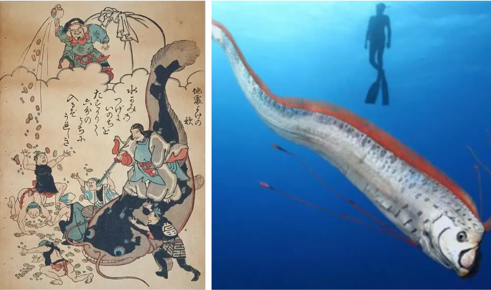 El origen de la leyenda del pez remo se remite a la mitología japonesa. Foto: composición LR/World History Encyclopedia/Paulo Oliveira