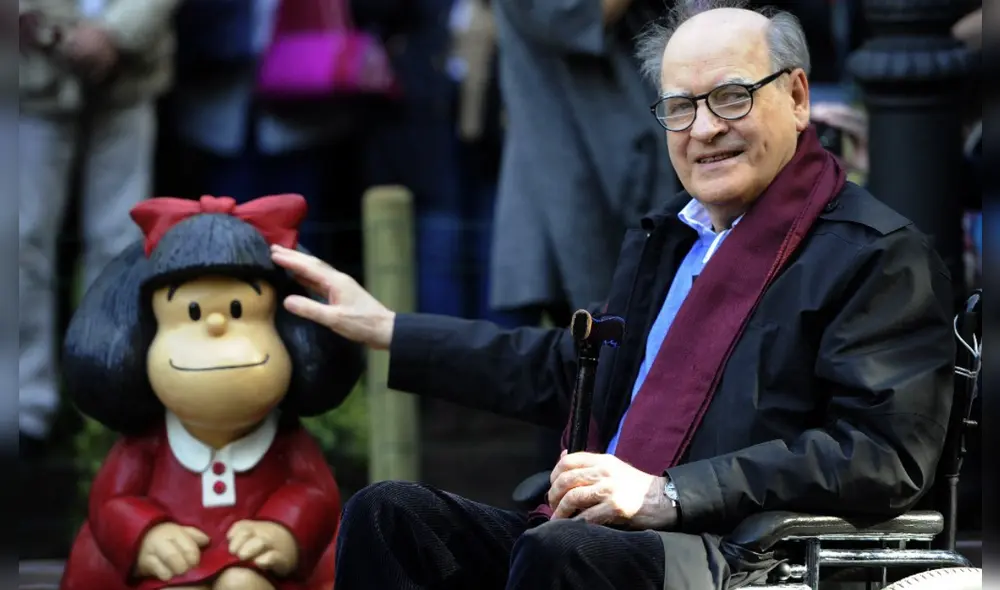 Las esculturas de "Mafalda" están en diversos puntos del mundo. Foto: AFP