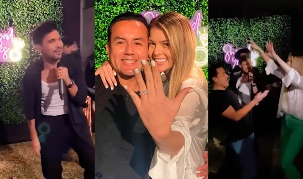 Brunella Horna y Richard Acuña se comprometieron el último sábado 16 de julio. Foto: composición LR/Instagram/Brunella Horna