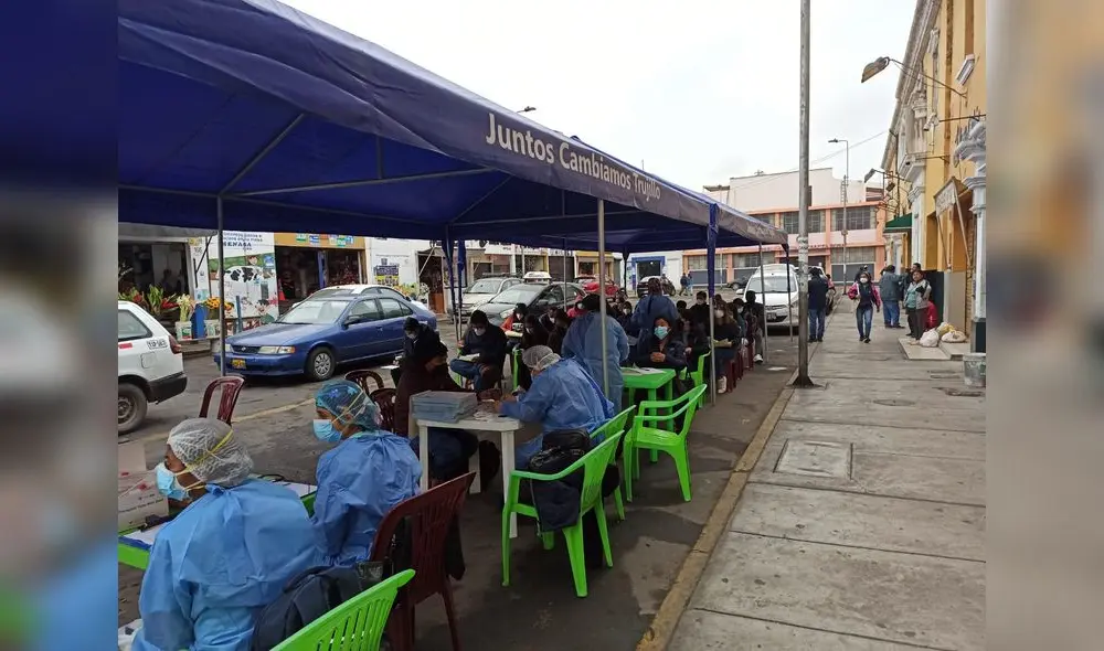 La Geresa-LL implementó puntos de pruebas para detectar COVID-19. Foto: La República La Geresa-LL implementó puntos de pruebas para detectar COVID-19. Foto: La República