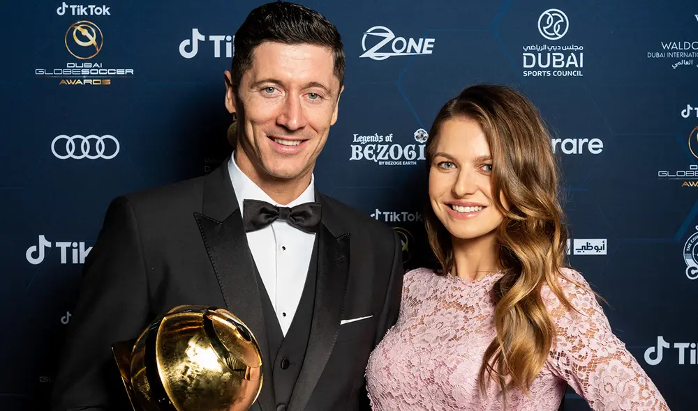 Robert Lewandowski y Anna Lewandowska están casados desde el año 2013. Foto: AFP