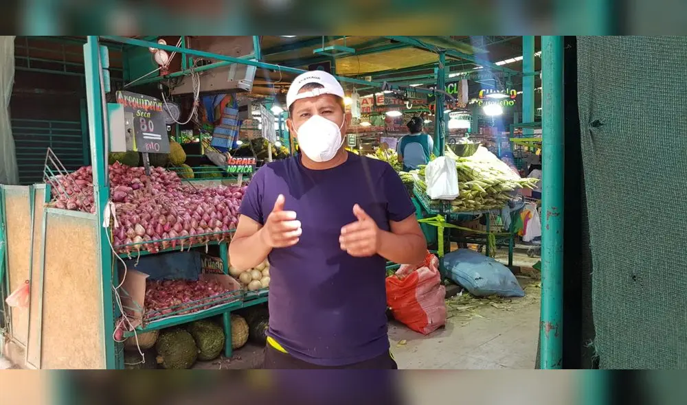 Dirigente de la plataforma comercial Andrés Avelino Cáceres, Jhazmani Callo. Foto: Wilder Pari/ URPI