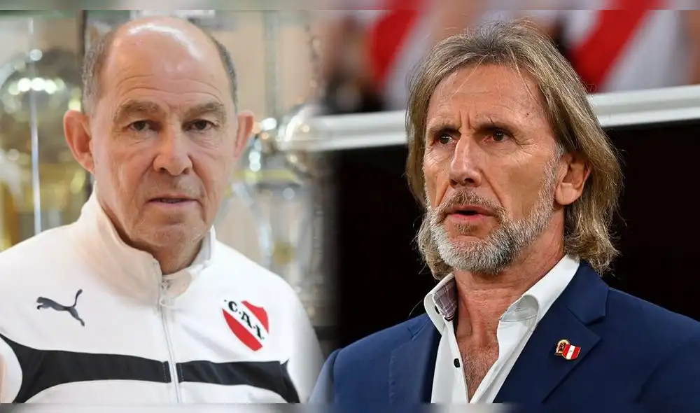 Ricardo Gareca vistió la camiseta de Independiente y fue el club con el que se retiró en 1994. Foto: composición/EFE