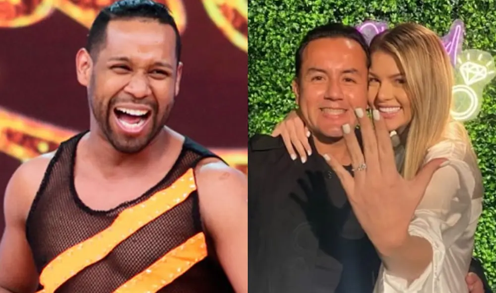 Edson Dávila asegura que buscarán nuevos temas para bromear con Brunella Horna. Foto: captura de América TV/ brunehorna/Instagram