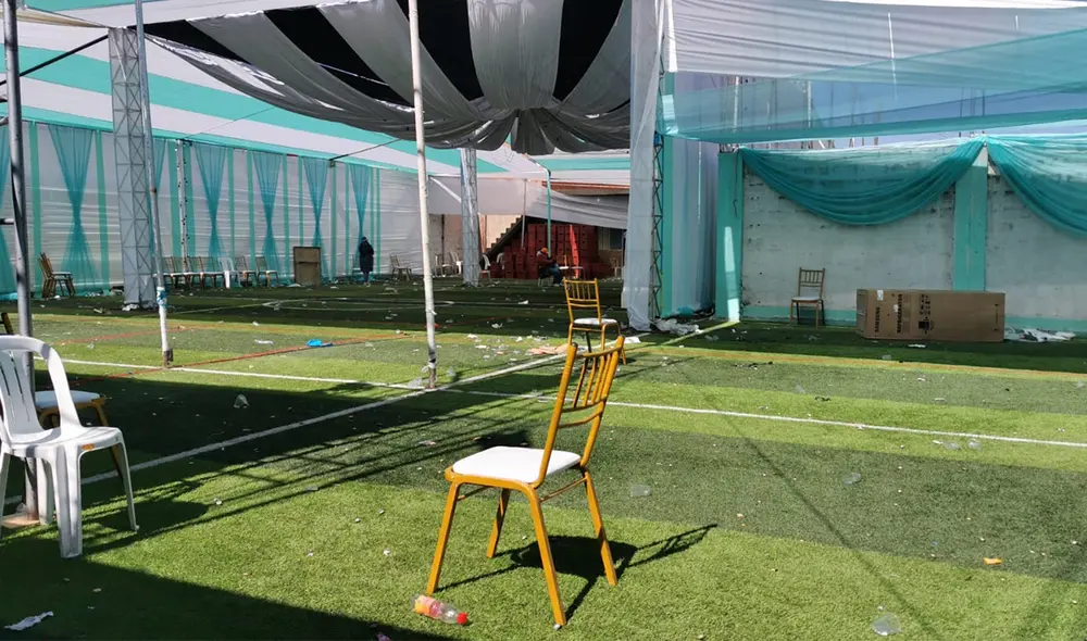 La fiesta de matrimonio se realizó en local de Caracoto. Foto: PNP