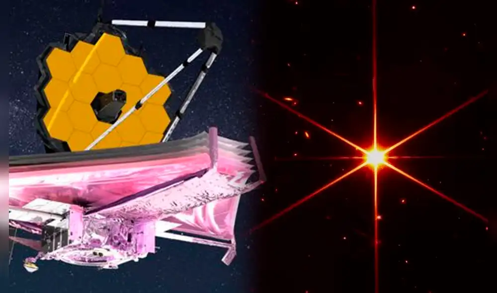 El telescopio James Webb puede ver en las longitudes infrarrojas más largas. Foto: composición/NASA