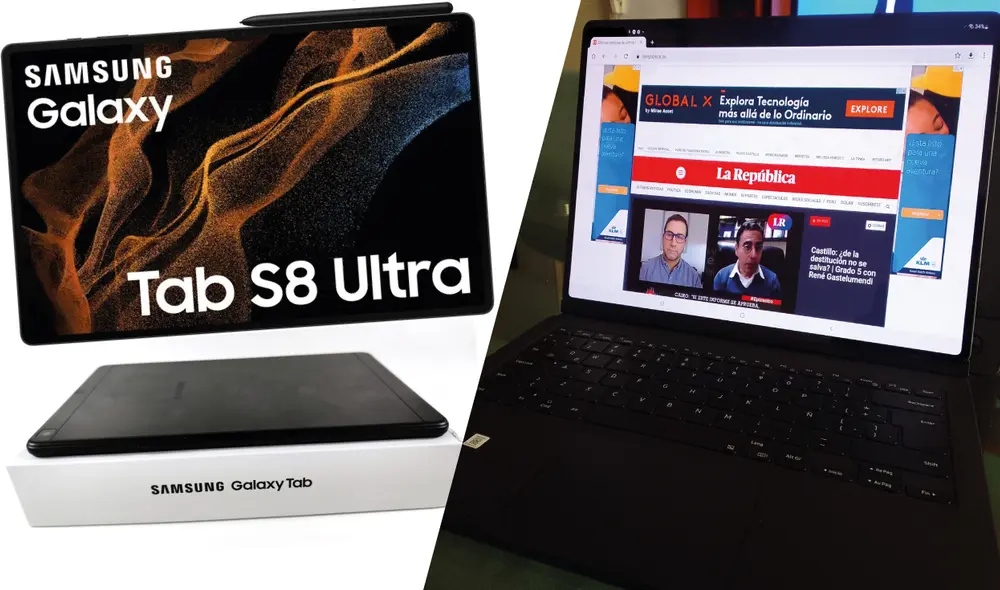 La tablet de Samsung posee algunas características innovadoras en el mercado. Foto: composición LR/ Gabriel Mejía
