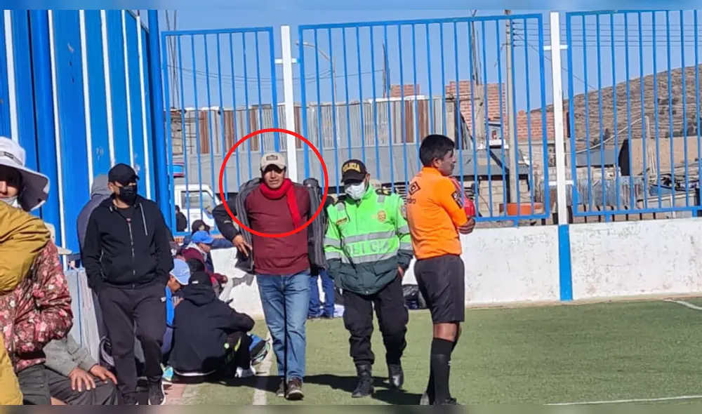 El candidato fue detenido por la Policía Nacional cuando se aprestaba a festejar la final de un partido de fútbol. Foto: PNP El candidato fue detenido por la Policía Nacional cuando se aprestaba a festejar la final de un partido de fútbol. Foto: PNP