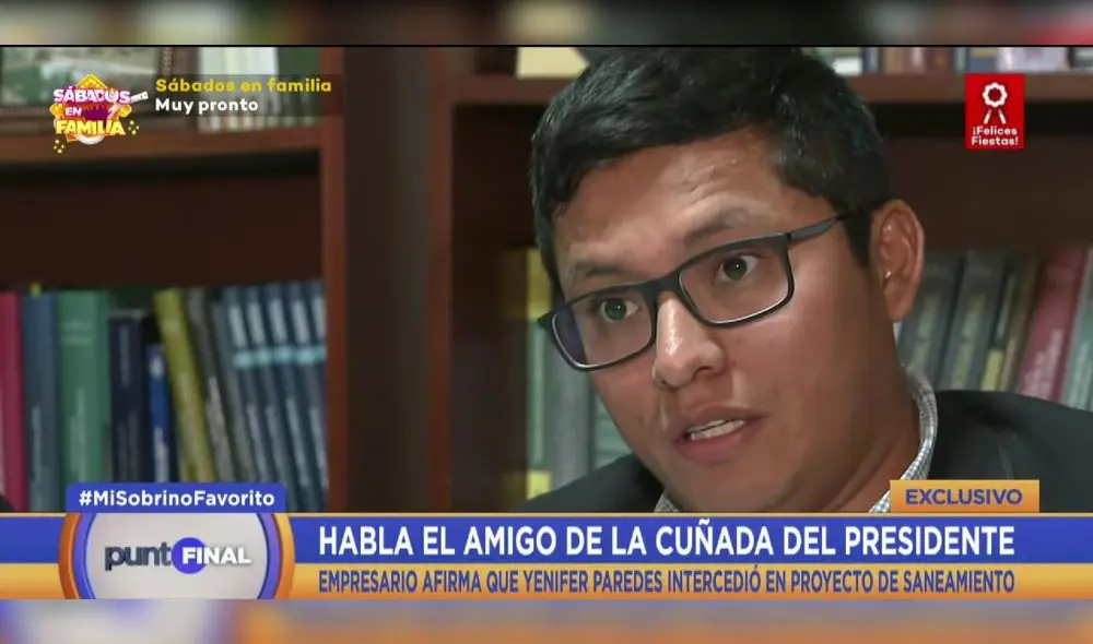 Hugo Espino señaló que le robaron el celular con el que coordinó la visita a las localidades de Cajamarca, donde fue grabado presuntamente ofreciendo obras. Foto: captura de Punto Final Hugo Espino señaló que le robaron el celular con el que coordinó la visita a las localidades de Cajamarca, donde fue grabado presuntamente ofreciendo obras. Foto: captura de Punto Final