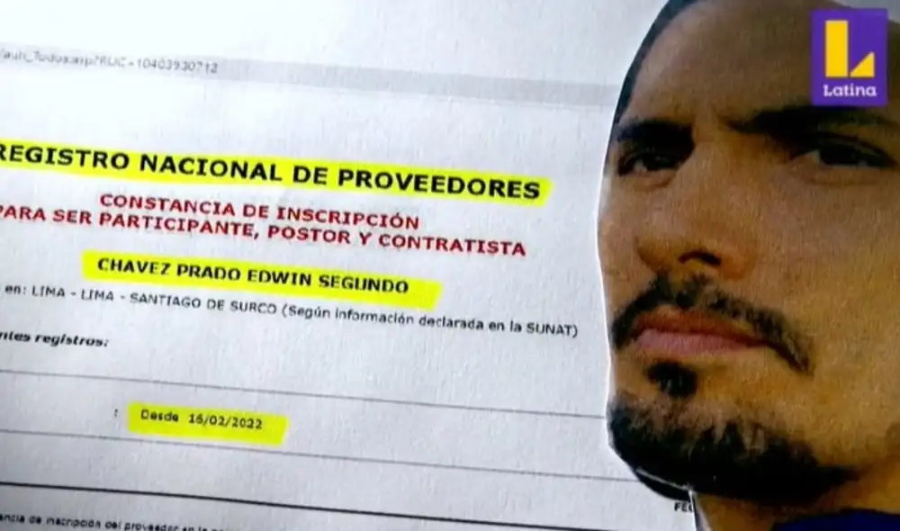 El sobrino del ministro de Producción fue favorecido con un contrato directo. Foto: captura Latina. El sobrino del ministro de Producción fue favorecido con un contrato directo. Foto: captura Latina.