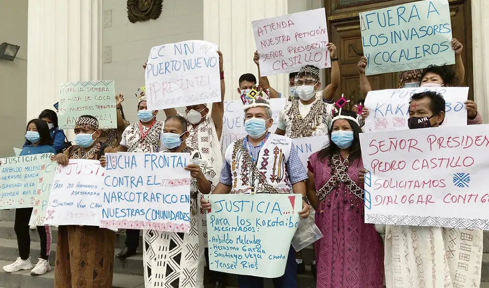 Solos y cansados. Diferentes líderes ambientales, que reciben amenazas, exigen al gobierno de Pedro Castillo que les dé garantías y ejecuten acciones contra los narcos y mafiosos. Foto: difusión Solos y cansados. Diferentes líderes ambientales, que reciben amenazas, exigen al gobierno de Pedro Castillo que les dé garantías y ejecuten acciones contra los narcos y mafiosos. Foto: difusión