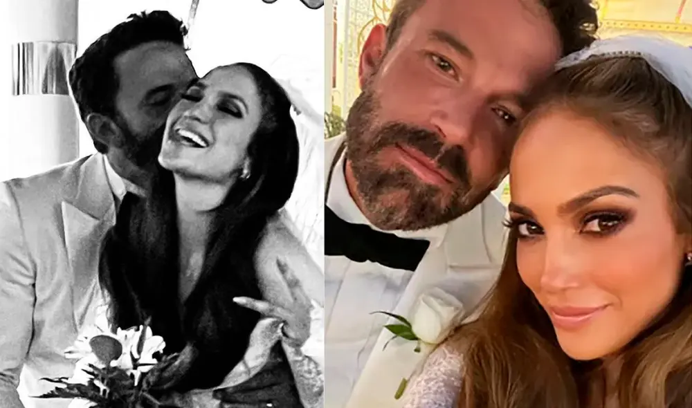 Jennifer Lopez y Ben Affleck contrajeron matrimonio en Las Vegas. Composición LR / Foto: On the J Lo