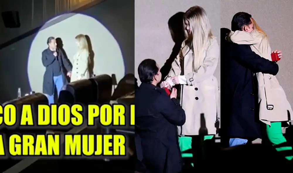 Richard Acuña y Brunella Horna se comprometieron. Foto: capturas América TV / Instagram / Brunella Horna