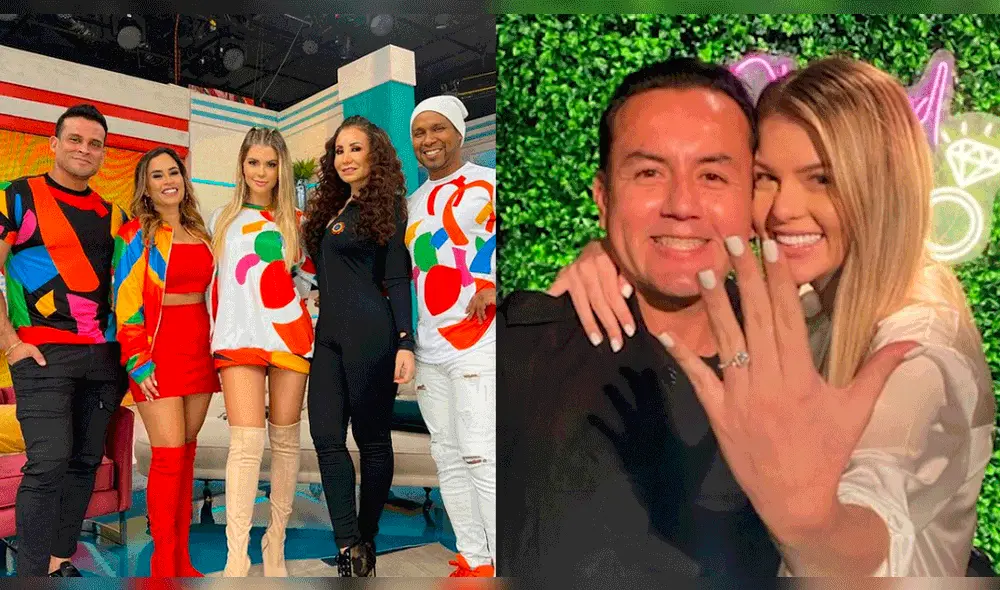 Brunella Horna dijo que no sabía que no habían invitado a sus compañeros de "América hoy" en su pedida de mano. Foto: composición LR/ Brunella Horna/Instagram Brunella Horna dijo que no sabía que no habían invitado a sus compañeros de "América hoy" en su pedida de mano. Foto: composición LR/ Brunella Horna/Instagram