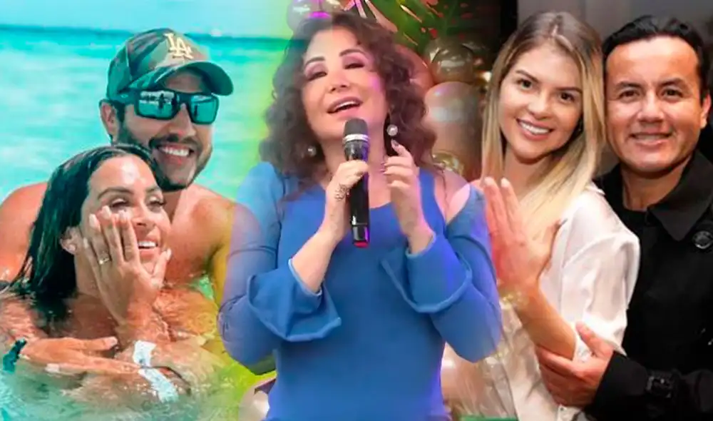 Janet Barboza feliz porque habrá de qué hablar en "América hoy" tras compromiso de Ethel y Brunella. Foto: composición LR/ captura América TV/ Instagram