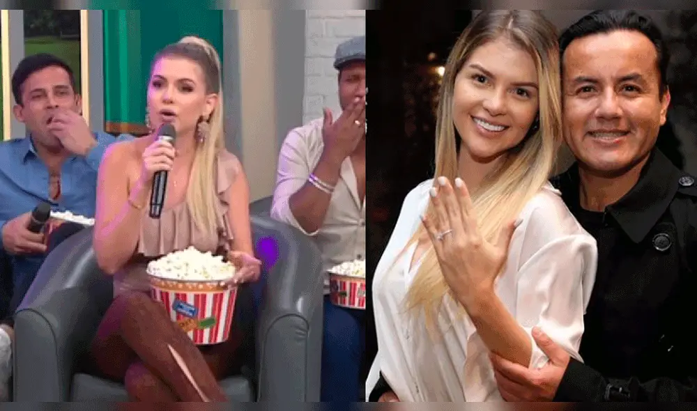 Brunella Horna y Richard Acuña se comprometieron tras 5 años de relación. Foto: composición Instagram/Brunella Horna/América TV Brunella Horna y Richard Acuña se comprometieron tras 5 años de relación. Foto: composición Instagram/Brunella Horna/América TV