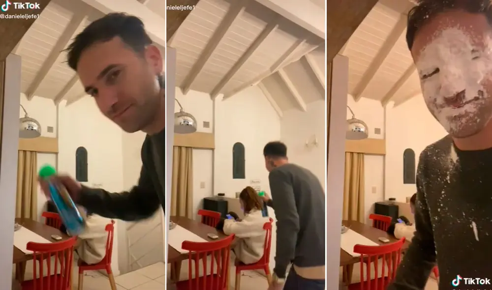 Miles de usuarios no han parado de reír con estas divertidas imágenes. Foto: composición LR/captura de TIKTok/@danieleljefe1