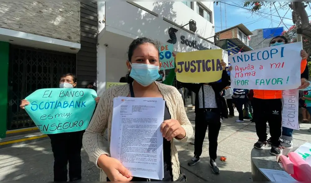 Ciudadana responsabilizó a entidad bancaria por transacción de un crédito irregular. Foto: Rosa Quincho/La República