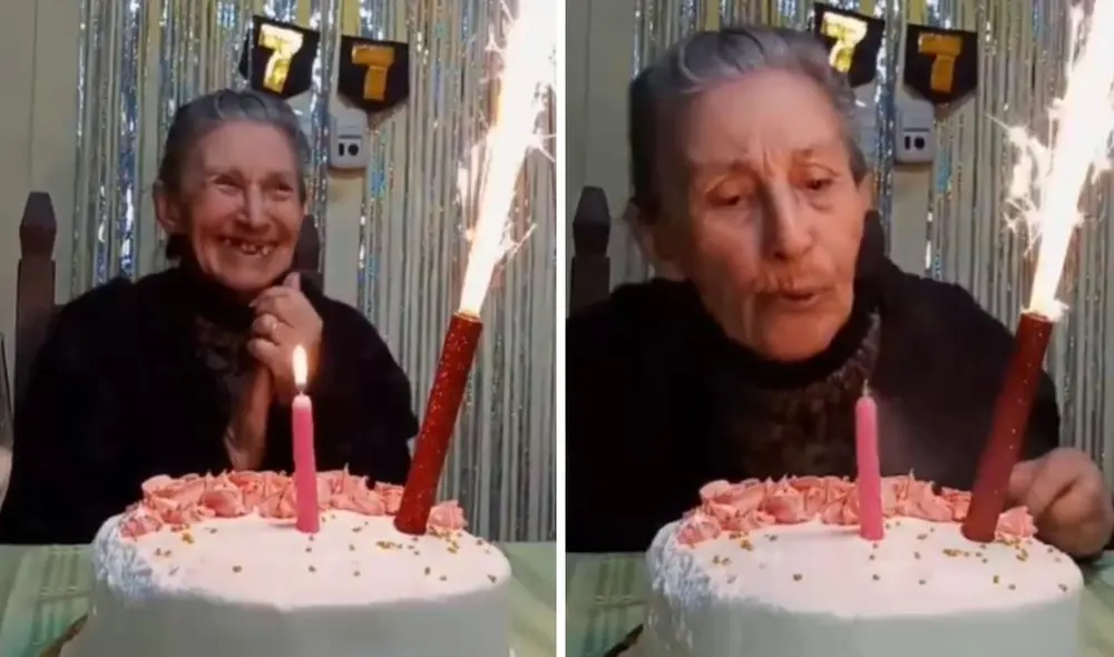 La deseo de cumpleaños de la abuelita generó la risa de miles de usuarios en las redes sociales. Foto: composición LR/TikTok/@serenacoldanii La deseo de cumpleaños de la abuelita generó la risa de miles de usuarios en las redes sociales. Foto: composición LR/TikTok/@serenacoldanii