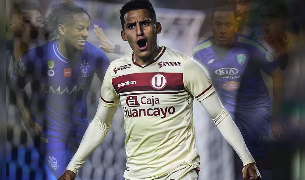 Alex Valera es el máximo goleador de Universitario en la Liga 1. Foto: composición LR/Conmebol/Al-Fateh/Al-Hilal/Sporting Cristal/Godoy Cruz Alex Valera es el máximo goleador de Universitario en la Liga 1. Foto: composición LR/Conmebol/Al-Fateh/Al-Hilal/Sporting Cristal/Godoy Cruz
