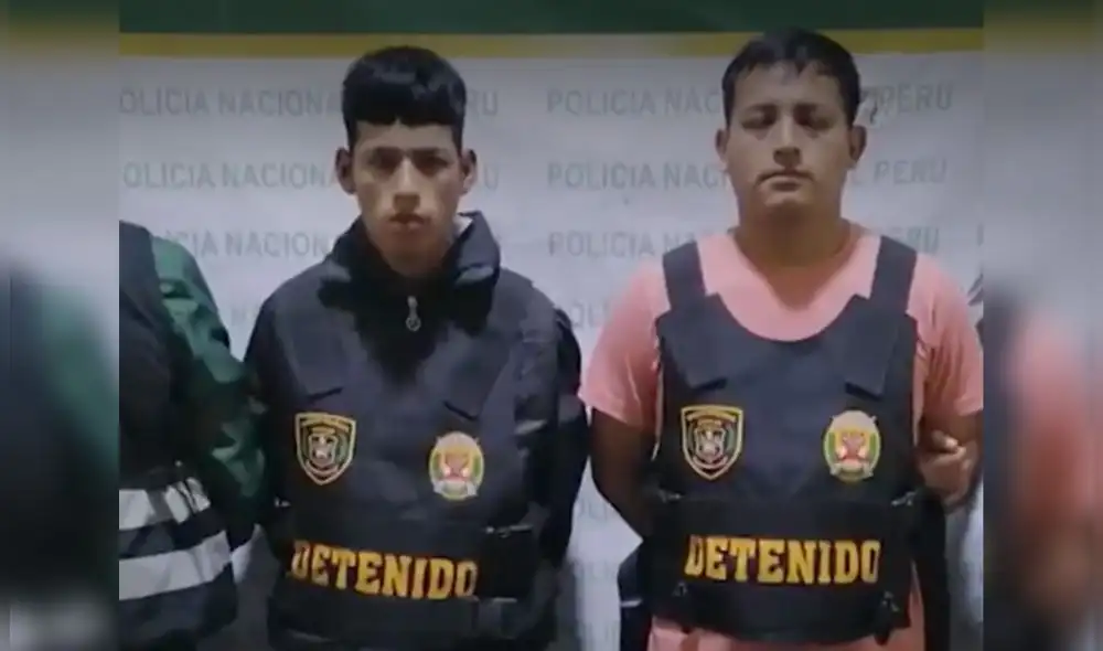 El delincuente de 26 años de edad cayó junto a Moisés Huincho, su presunto cliente. Foto: captura de Amértica TV.