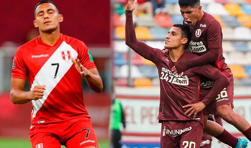 Alex Valera anotó el primero de Universitarioa través de la pena máxima. Foto: composición LR/AFP/Universitario de Deportes