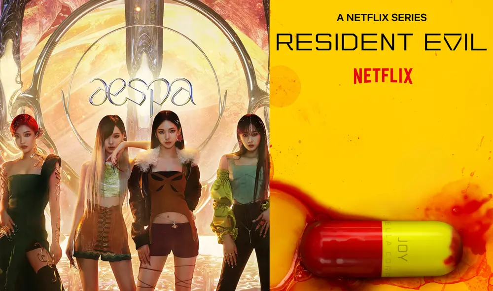 La nueva adaptación de "Resident evil" en Netflix mostró un sorprendente 'cameo' de aespa. Foto: composición La República/SM Entertainment/Netflix