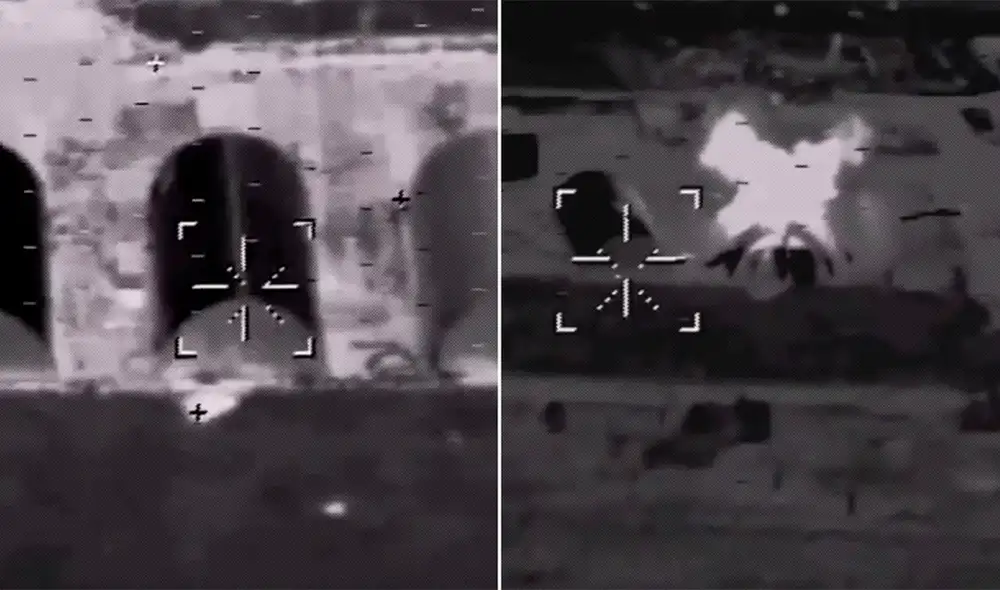 Misil de alta precisión graba el impacto de otro en una base militar ucraniana. Foto: RT Misil de alta precisión graba el impacto de otro en una base militar ucraniana. Foto: RT