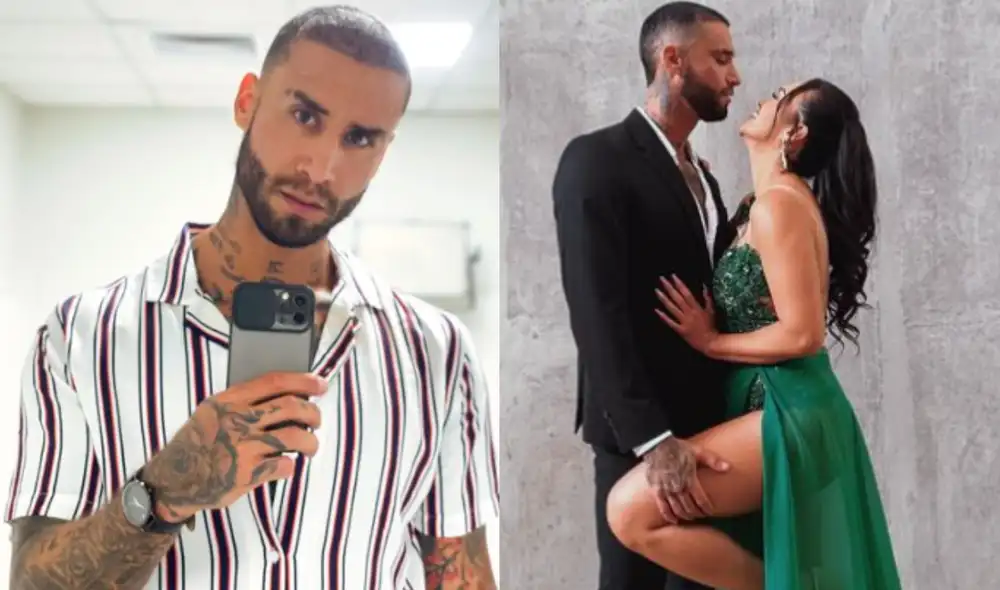 Angie Arizaga y el guerrero celebraron felices los 30 años del cantante. Foto: composición LR/Jota Benz/Instagram Angie Arizaga y el guerrero celebraron felices los 30 años del cantante. Foto: composición LR/Jota Benz/Instagram