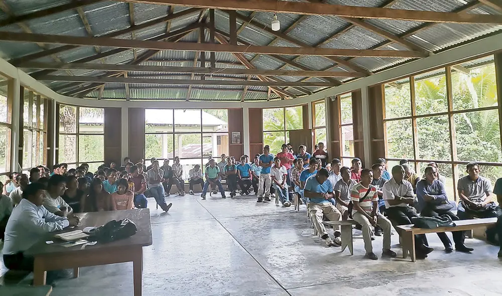 Comunidad. Sesión de nativos awajún fue interrumpida por mineros que los amenazaron. Foto: difusión