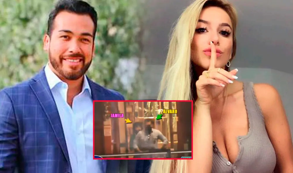 Álvaro Paz de la Barra ya no se oculta con Jamila Dahabreh. Foto: captura de ATV e Instagram/Álvaro Paz/Jamila Dahabreh