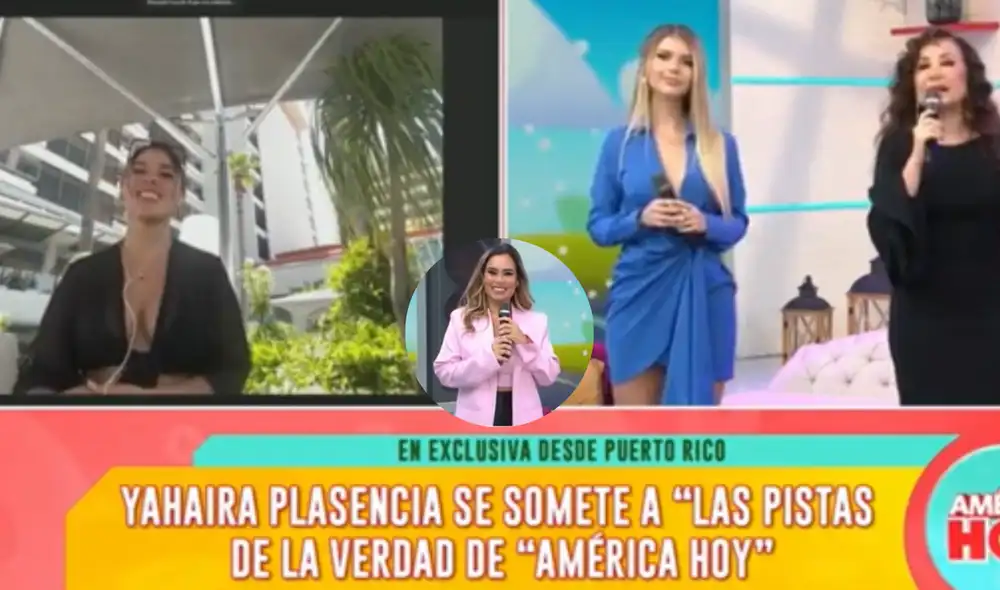 Yahaira Plasencia se encuentra disfrutando en las playas de Miami, aun así se hizo un espacio para conversar con "América hoy". Foto: Captura de América TV