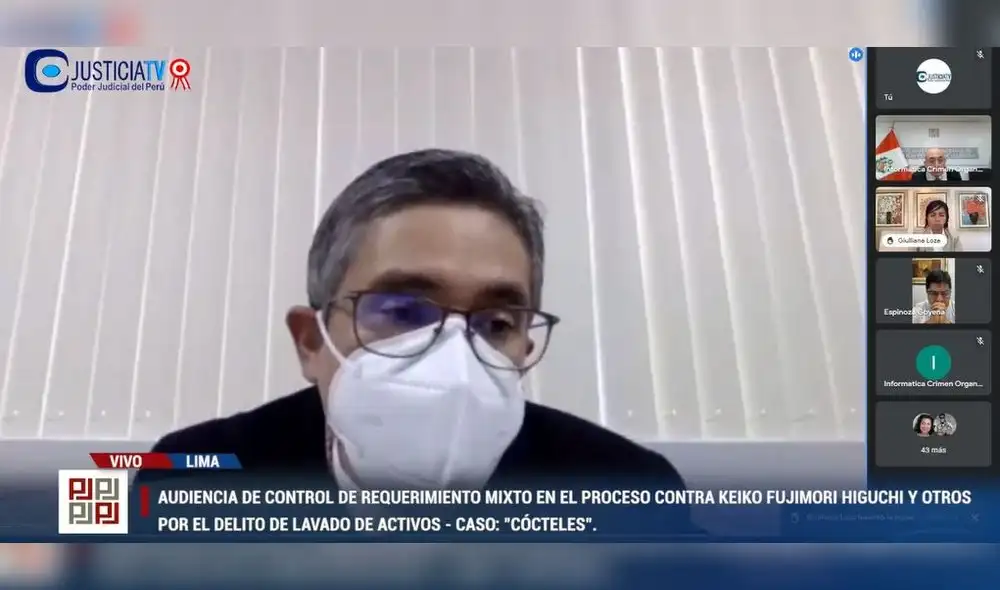 Fiscal Pérez solicitó 30 años de cárcel contra Keiko Fujimori desde marzo del año pasado. Foto: Justicia TV. Fiscal Pérez solicitó 30 años de cárcel contra Keiko Fujimori desde marzo del año pasado. Foto: Justicia TV.
