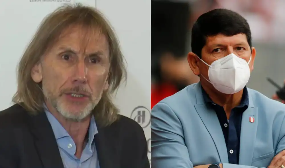 Ricardo Gareca explicó los motivos del porque no se reunió con Agustín Lozano en Buenos Aires. Foto: composición/captura GolPerú/Luis Jiménez