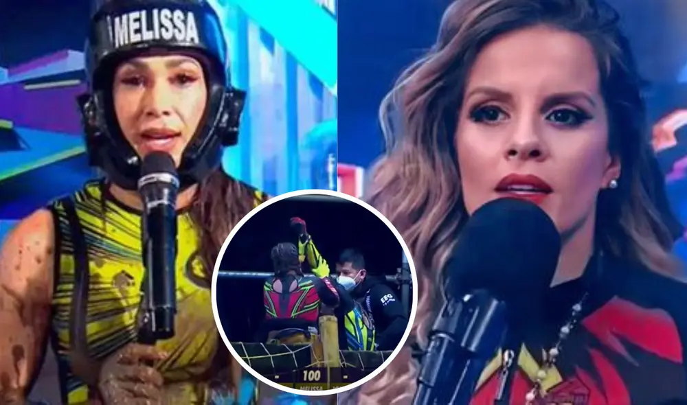 Alejandra Baigorria no dudó en ayudar a Melissa Loza durante la competencia. Foto: composición de LR/ captura de América TV