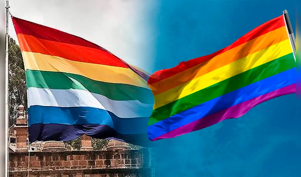 Aunque son parecidas, las bandera del Cusco y de la comunidad LGTBI+ fueron creadas con diferentes propósitos. Foto: composición/Full Days Perú/Metropoli Abierta