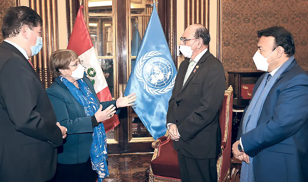 Encuentro. Michelle Bachelet llegó al Perú a raíz de la solicitud de Castillo el año pasado. Foto: difusión