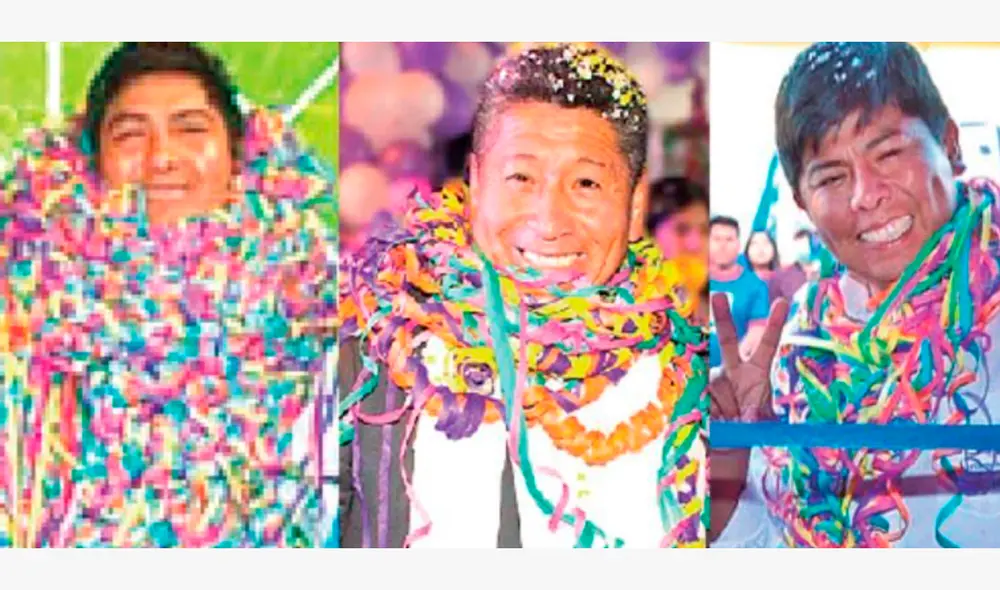 Candidatos. Helmer Fernández (Ciudad Nueva), Luis Ayca (Pocollay) y Freddy Huashualdo (distrito Gregorio Albarracín). Foto: La República
