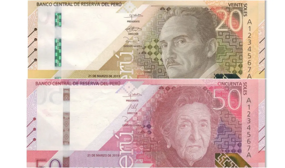 La nueva colección del BCRP destaca figuras ilustres en la historia del Perú, como José María Arguedas y María
Rostworowski. Foto: composición LR/BCRP