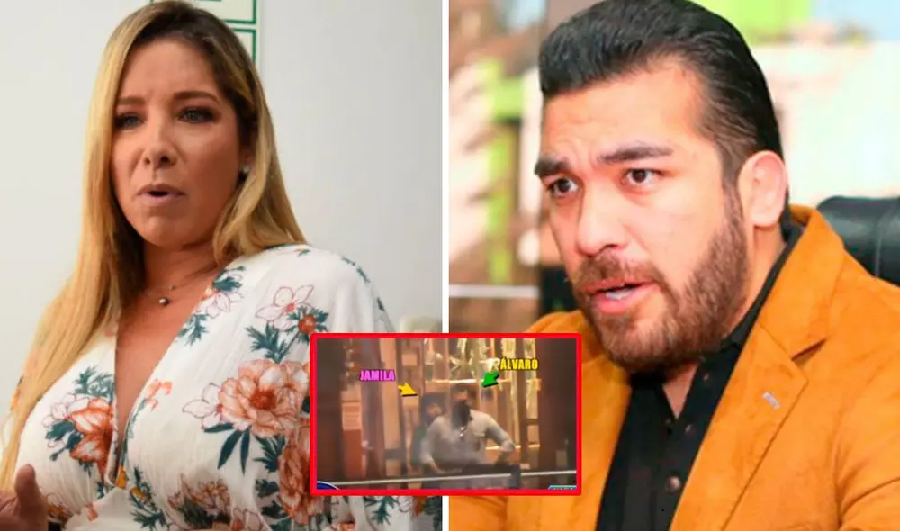 Álvaro Paz de la Barra y Jamila Dahabreh fueron captados juntos en un centro comercial. Foto: GLR/captura de ATV