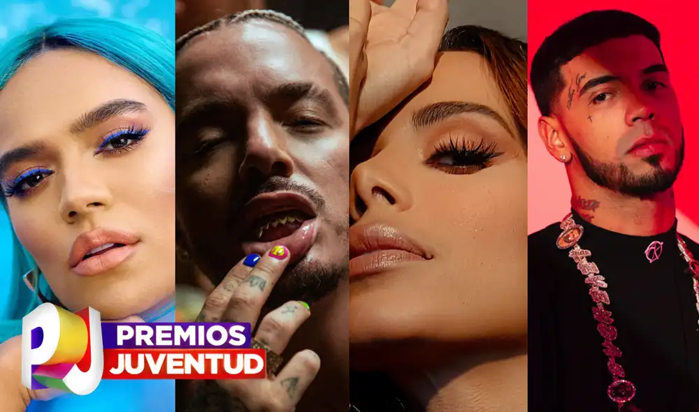 Estos son los artistas que han logrado más premios en esta gala. Foto: composición/ Allure/ J Balvin/ New York Times/ Anuel AA/ Premios Juventud