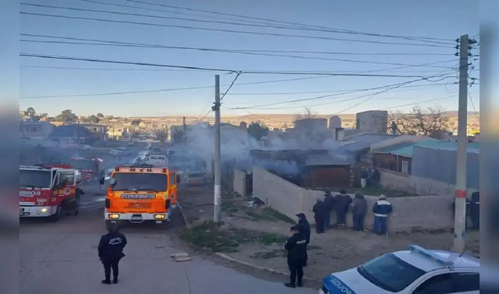 Una madre y sus 2 hijos murieron en un incendio. Foto: ADNSUR