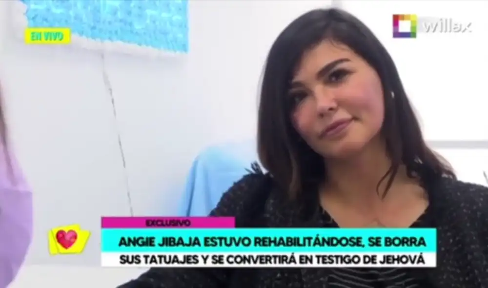 Angie Jibaja reaparece en TV y asegura que no incursionará en plataformas digitales para adultos. Foto: captura de Willax Angie Jibaja reaparece en TV y asegura que no incursionará en plataformas digitales para adultos. Foto: captura de Willax